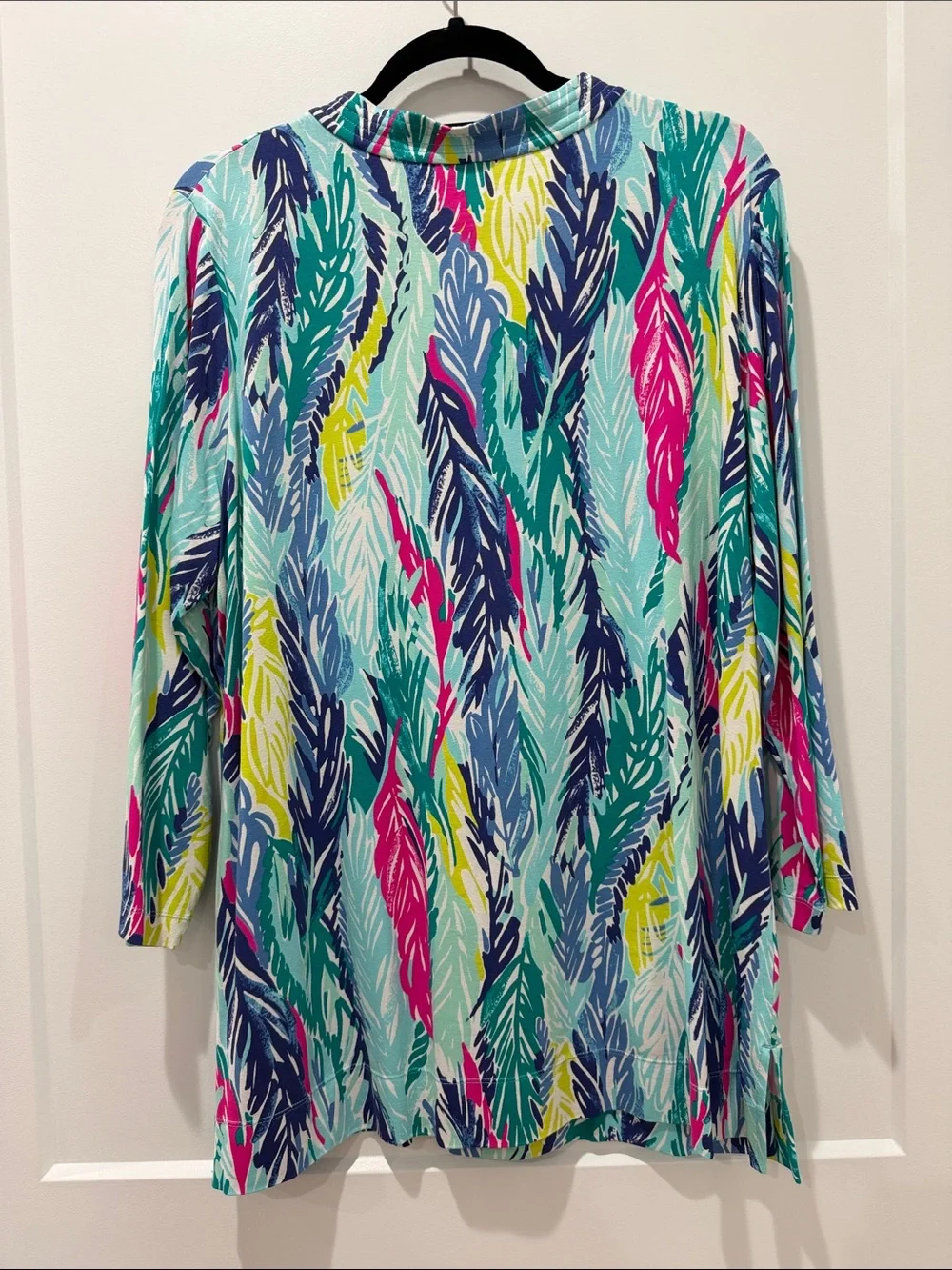 Lilly Pulitzer Multi Color Vero Tunic Light as a Feather Print XL